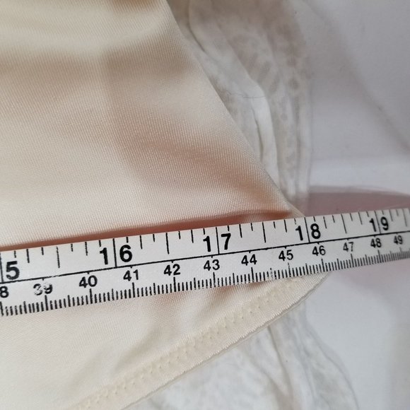 Maidenform Flexees Corset Bodice Bustier Bandeau XL Ivory White Dress Club Party - Picture 7 of 9